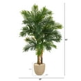 thumbnail image 2 of Nearly Natural 62" Areca Palm Artificial Tree in Sandstone Planter, 2 of 4