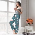 thumbnail image 6 of Picia Flamingo Womens Soft Woven Cotton Elastic Waistband Sleep Pajama Pant Lounge Sleep Pant With Pockets And Drawstring-, 6 of 9