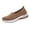 Brown, variant on Rokment Womens Orthopedic Walking Shoes Lightweight Comfortable Knitted Arch Support Platform Wedge Driving Nursing Fitness Non Slip Work Sneakers Black Size 6
