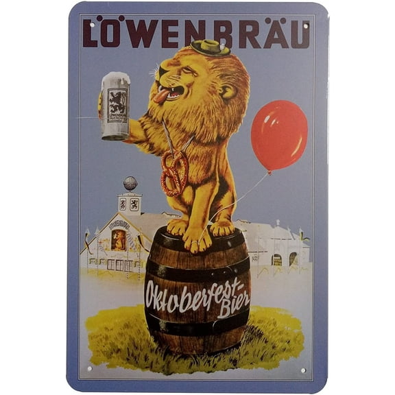 Lowenbrau Beer Retro Vintage Home Decor Wall Tin Sign