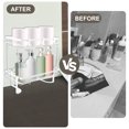 thumbnail image 6 of Dznils Over The Toilet Storage Shelf, 2-Tier Steel Bathroom Storage Organizer with Hooks, White, 6 of 13