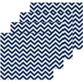 thumbnail image 2 of SKYSONIC Navy Blue Chevron Washcloths, 2 PCS 12 X 12 Inches Cotton Wash Cloths, Highly Absorbent and Soft Face Towels for Bathroom,Gym,Hotel and Spa, 2 of 7