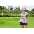 thumbnail image 4 of Pinspark Golf Shirts for Women Short Sleeve Tops Lightweight Tennis Polo Sweat Wicking Polyester T-Shirts Plus Size, 4 of 8