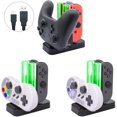 thumbnail image 5 of Cargador compatible con Nintendo Switch&OLED, estación de carga compatible con Joycon y compatible con controlador Pro con indicador de carga y cable de carga tipo C, 5 of 5