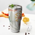 thumbnail image 3 of 30oz Tropical Pioneer Flower Pattern Tumblers Stainless Steel Tumbler with Lid and Straw,Vacuum Insulated Double Wall Travel Tumbler Cups Mug with Cleaning Brush for Coffee,Tea, 3 of 7