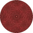 thumbnail image 1 of Ahgly Company Indoor Round Patterned Love Red Area Rugs, 4' Round, 1 of 6