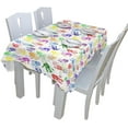 thumbnail image 5 of Coolnut 60"x108" Childish Hands Print Tablecloth, Modern Table Cover for Home Decoration, Spill Proof Cloth Washable for Dinner Picnic, 5 of 6