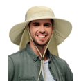 thumbnail image 1 of Sombrero de Sol Tirrinia de Ala Ancha para Pesca, Safari y Senderismo, Color Tan, 1 of 6