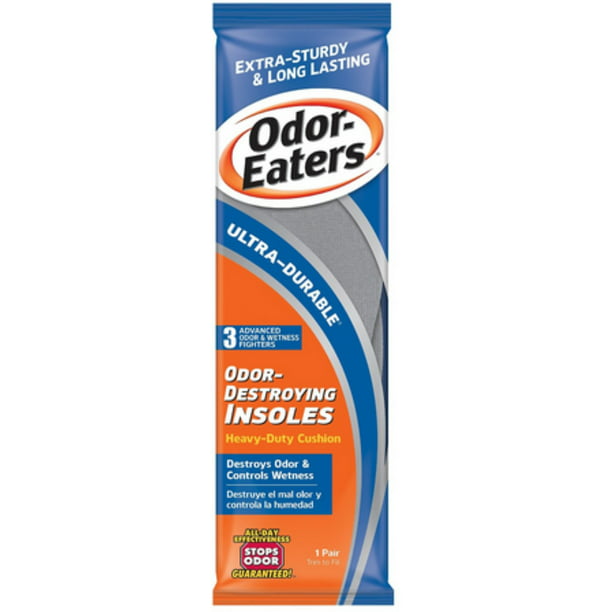 Odor-Eaters Ultra-Durable Odor-Destroying Insoles, One Size, 1 pair ...