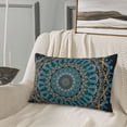 thumbnail image 5 of Goofa Mandala Pattern Pillow Case – Plush & Soft Cushion Cover, Hypoallergenic Throw Pillow Case for Comfortable Sleep with Envelope Closure-16"x24", 5 of 6