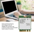 thumbnail image 4 of Internal  Adapter, 802.11ax Protocol 2974Mbps WiFi 6  Card for  AX200NGW 2.4G 5G Dual Band  for Laptop, 4 of 8