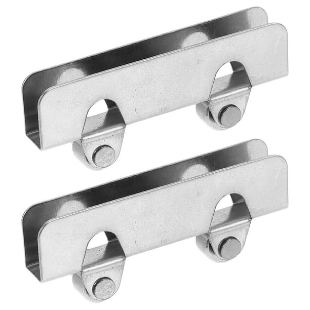 2pcs gabinete puerta corredera de la puerta corredera hardware de metal rodillos corredizos para puertas de vidrio para reemplazos de rodillos de armario y puerta