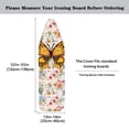 thumbnail image 5 of HELLHERO Butterfly Floral Ironing Board Cover, 15x54 Inch Standard Ironing Board Cover with Elastic Edge and Hook and Loop Fasteners Scorch and Stain Resistant Cotton Ironing Covers, 5 of 5
