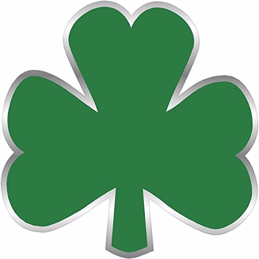 Green Ireland Shamrock Decal 3' Flag Lucky IRISH USA Clover Vinyl 3M Reflective sticker Celtic