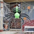 thumbnail image 4 of 6 FT Halloween Inflatables Outdoor Black Legged Green Spider Blow up Outdoor Halloween Inflatables Decorations with LED Light Built-in for Holiday Party Yard Decor, 4 of 8