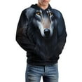 thumbnail image 5 of Mystic Wolf Portrait 3D Print Hoodie Men Women Autumn Thin Pullover Sweatshirt Vintage Streetwear Tops, 5 of 6