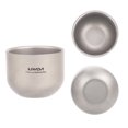 thumbnail image 1 of Lixada 180ml Double Wall Titanium Tea Cup Water Cup for, 1 of 8