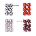 thumbnail image 3 of Naiovety 6x bolas decorativas navideñas de fútbol duraderas y reutilizables para una larga duración, exquisita y elegante Kits de decoración para fiestas Béisbol de 6CM + 6 uds., 3 of 6