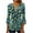 Multicolor Plus Size Blouse for Women_i, variant on CYMMPU Flower Pattern 3/4 Sleeve Loose Fit Spring Tops Blouses for Women Dressy Casual Summer Trendy Shirts T-Shirts Button V Neck Flare Sleeve Empire Waist A Line T-Shirts Multicolor XXL