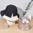 thumbnail image 4 of 8Pcs Plastic Hat Display Rack Transparent 57mm Round Top Hat Stand Top Hat Shaping Holder Hat Cap Rack for DIY Home Shop Bedroom Organization, 4 of 9