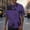 #Purple, variant on DPTALR George Trendy Men's Solid Color Loose Elastic Casual Sports Short Sleeve T-shirt,Green,Big and Tall Men L