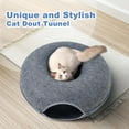 thumbnail image 6 of Cat Cave for Indoor Cats, Large Cat Donut Cat Tunnel Bed, Peekaboo Cat Cave with 3 Toys, Scratch Resistant Cat Bed, for Cats up to 10 Lbs, 6 of 7