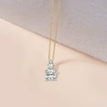 thumbnail image 3 of Lab Diamond Dangling Pendant Necklace For Women | 5 Carat IGI Certified Cushion Shape | Paloma Two Stone Dangling Lab Diamond Pendant In 18K Yellow Gold | FG-VS1-VS2 Quality | Friendly Diamonds, 3 of 6