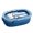Blue, variant on Kilougeis Bento Boxes for Adults,Portable Three-Compartmented Lunch Box,Food Storage Container Bento with fork Spoon,Meal Prep Food Storage 2026 New