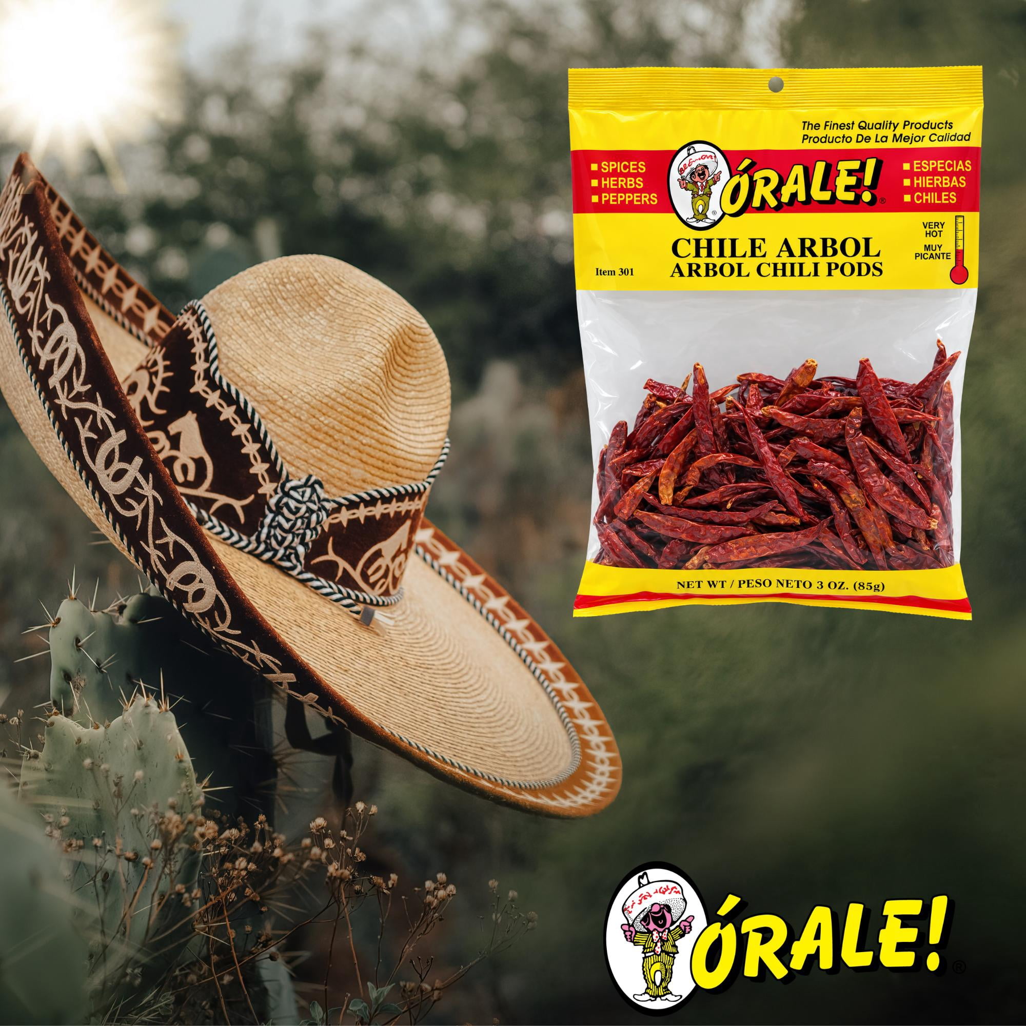 Orale Arbol Chili Pods, 3 oz