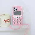 thumbnail image 6 of 3D Classic Retro Phone Case for iPhone 11 6.1",3D Cute Kawaii Lovely Retro Phone Women Girls Teens Kids Soft Silicone Case for iPhone 11 6.1 inch - Pink, 6 of 12