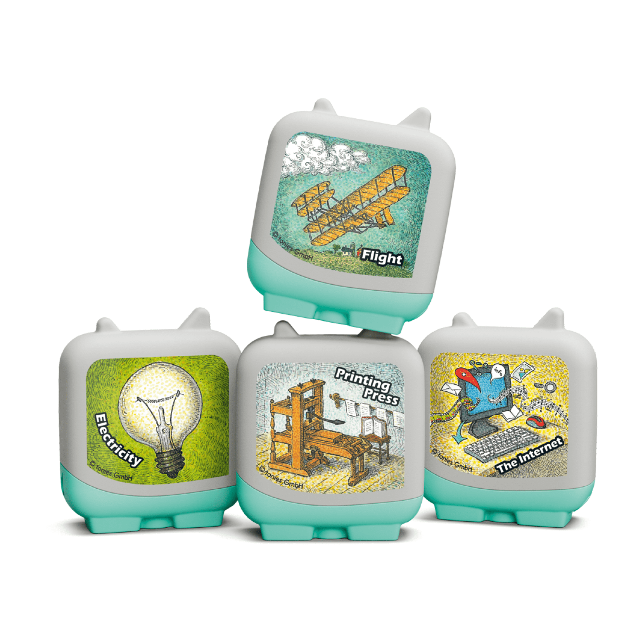 tonies Inventions and Innovation Clever Set, 4 Pack, Age Group 5+