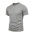 thumbnail image 5 of Ceisia Men's Contrast Stitch Crew Neck Short Sleeve T-Shirt Multi-Color Pack Gray M Gifts for Father, 5 of 8