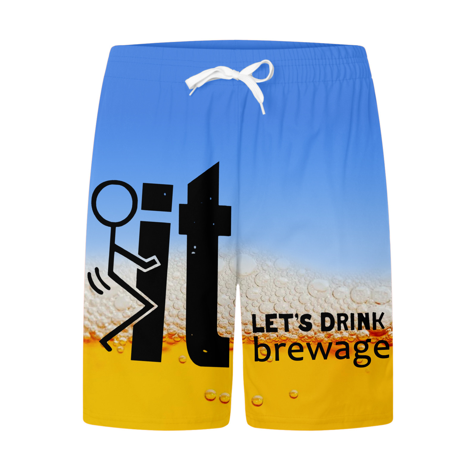 PEONAVET Mens Swim Trunks Quick Dry Beach Shorts Independence Day ...
