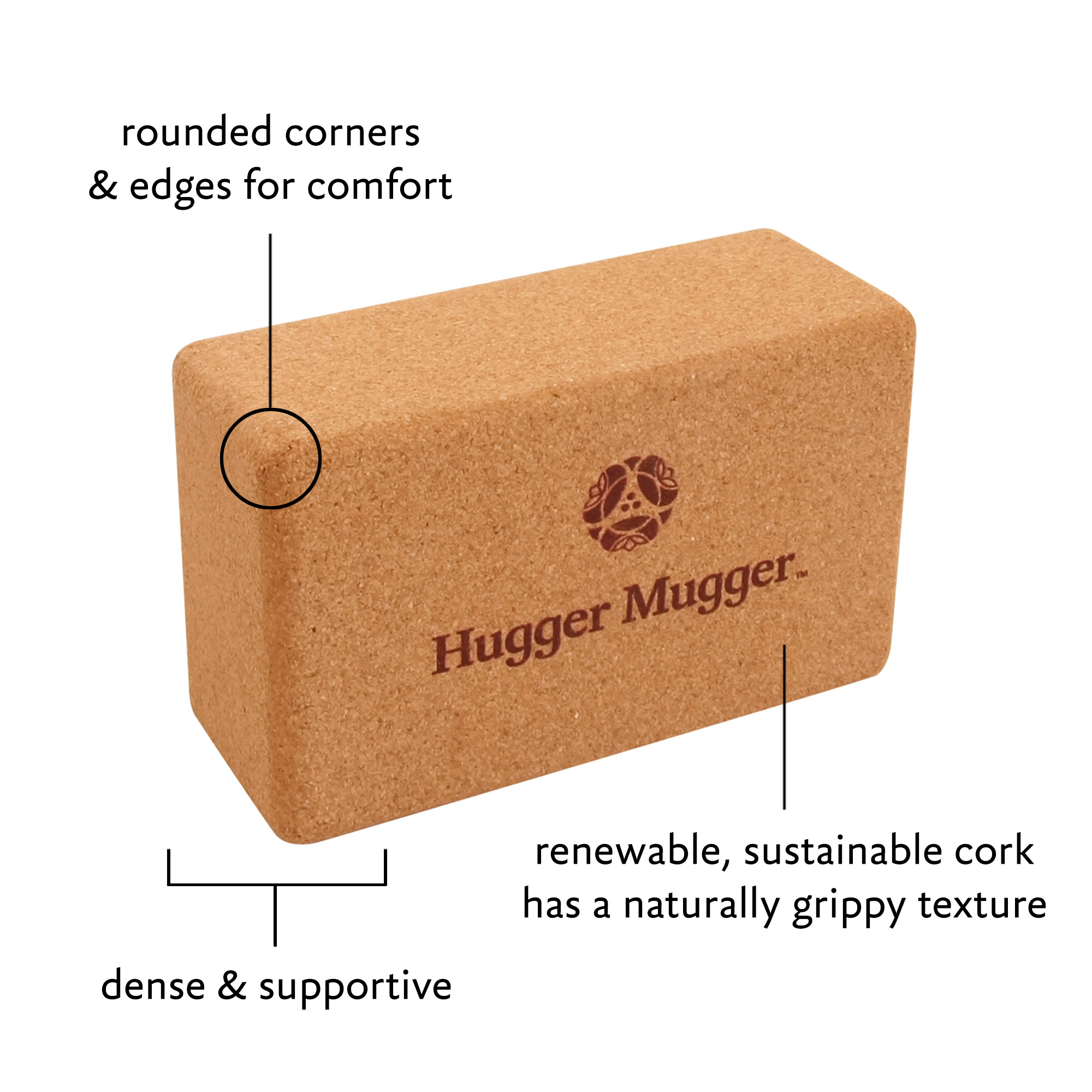 Hugger Mugger Cork Yoga Block - image 5 of 5