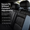 thumbnail image 3 of FLORAY Universal Car Seat Covers Full Set, 3D Breathable Mesh Auto Seat Protectors for Sedans & Compact SUVs, Airbag Compatible, Black & Gray, 3 of 8