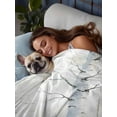 thumbnail image 3 of Christmas Tree Flat Sheet Only Twin Size, Soft Breathable Bed Top Sheets for Mattress, White Xmas Snowflake Watercolor Luxury Bedding Flat Sheets for Home Hotel Bedroom Bed Protection, 3 of 9