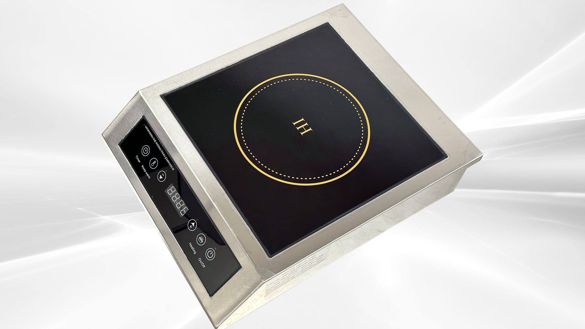 Piano Cottura A Induzione 3500W Professionale - Acciaio Inox Per Ristoranti E Casa