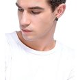 thumbnail image 5 of Simple and personalized stainless steel earrings. Black earrings set., 5 of 5
