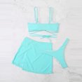 thumbnail image 5 of Cethrio Bikini Swimsuits for Women, 3 Piece Quick Dry Swimsuits Bathing Suits Sky Blue Size S, 5 of 8