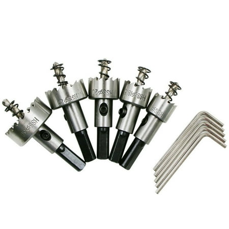 

Garhelper Hole Cutter High Speed Steel Mouse Woodworking Tool Durable HSS 5pcs 5 Pack Electric Drill Accessories 16-30mm
