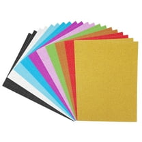 Uxcell Glitters Cardstock Set, 20Sheets A4 No-Shed Shimmer Glitters Paper, Multicolored