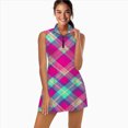 thumbnail image 2 of Colorful Plaid Pattern Sports Dresses Women Tennis Dress Outdoor Badminton Golf Quick-Drying And Breathable Sports Dress, 2 of 4