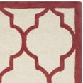 thumbnail image 4 of SAFAVIEH Cambridge Kevin Geometric Wool Area Rug, Ivory/Rust, 8' x 10', 4 of 6