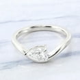 thumbnail image 2 of solitaire jewels 1.35CT Pear Moissanite Solitaire Engagement Ring For Women, 14K White Gold, 2 of 6