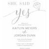 She Said Yes Standard Wedding Invitation