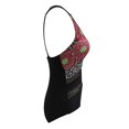 thumbnail image 3 of Vedolay One Shoulder Swimsuits For Women Women's Scalloped One Piece Bathing Suits Trendy V Neck Monokini Swimsuits with Floral,A 3XL, 3 of 5