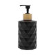 thumbnail image 1 of Dispensador de Jabón de Patrón de Diamante de Fondo Redondo 1 Pc 11.16oz Negro, 1 of 1