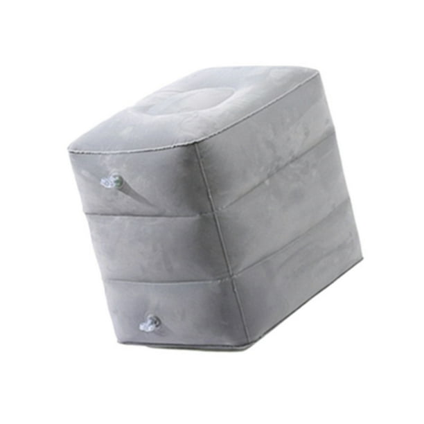 Almohada de descanso para viajes aéreos, 7 piezas, reposapiés inflable para viajes, reposapiés inflable para viajes aéreos, almohada inflable para reposapiés de viaje, instalación sin esfuerzo