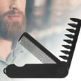thumbnail image 2 of SIEYIO Convenient 2 in 1 Folding Comb for Men with Fine and Wide Tooth Designs for Quick Hair Beard and Mustache Styling, 2 of 19