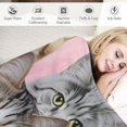thumbnail image 3 of ONETECH Cat Throw Blanket, Super-Soft Adorable Extra-Large Kitty Cat Blanket for Women, Teens, Kids, Girls, Kittens and Cat Lovers,Cats Blanket Warm and Cozy Throw for Bed Couch or Sofa, 3 of 6